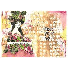 Sizzix Studio Stamps Set 11PK /3PK Stencils - Feed Your Soul By Cat Kerr
