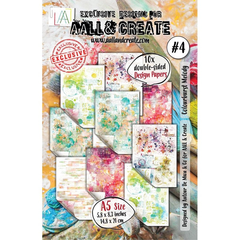 AALL & Create - Design Paper #04 - A5 Colourburst Melody