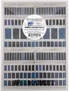 49 and Market - Inkwell 6x8 Collage Sheets - Color Swatch Essentials
