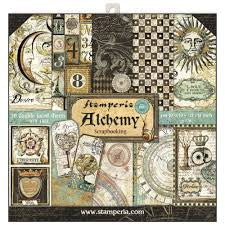 Stamperia Paper Pad 10 Sheets Double-Sided Alchemy, 30.5 x 30.5 12" x 12"