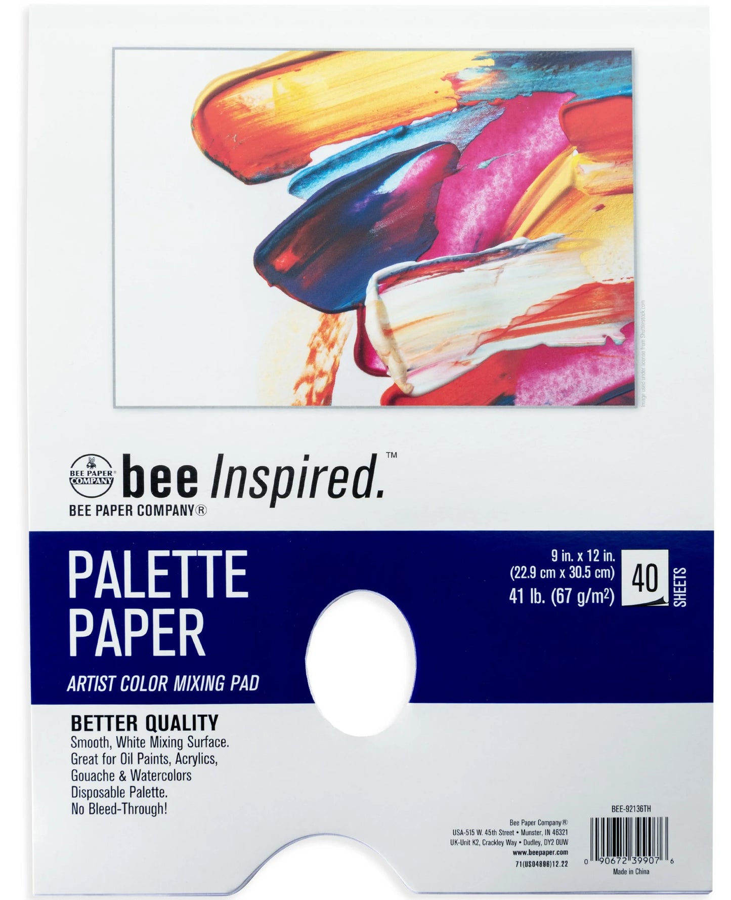 Bee Paper - 9"x 12" Artist Color Mixing Disposable Palette Paper