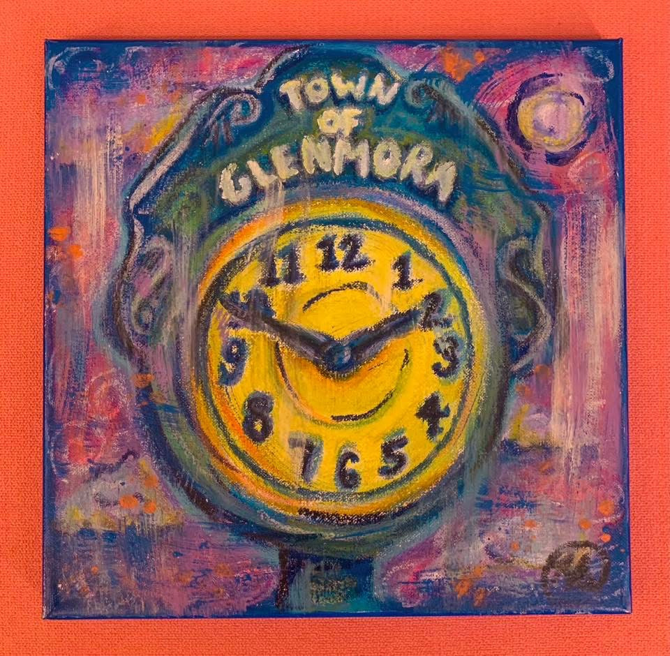 Town Of Glenmora • Mixed Media By Hannah