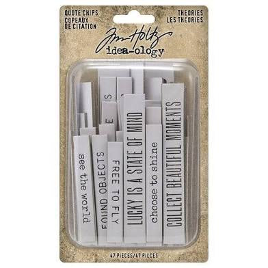 Idea-Ology Chipboard Quote Chips 47/Pkg