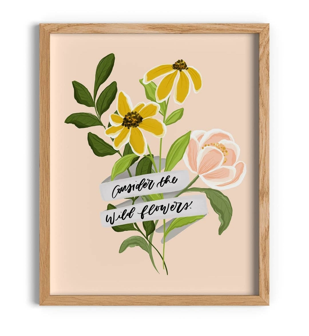 Consider The Wildflowers Art Print