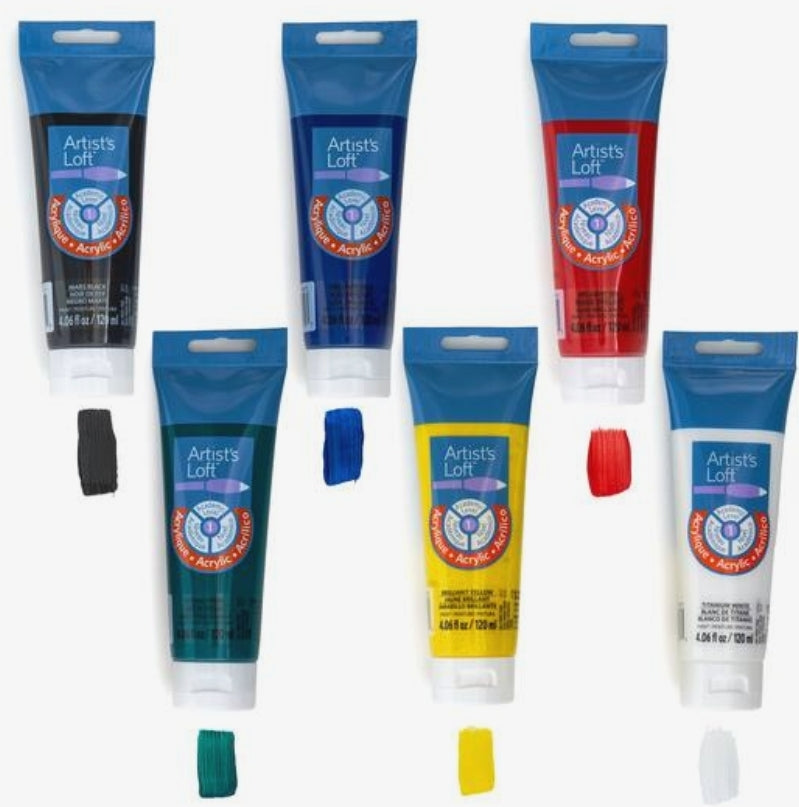 6 ct. Acrylic Paint Starter Set by Artist's Loft