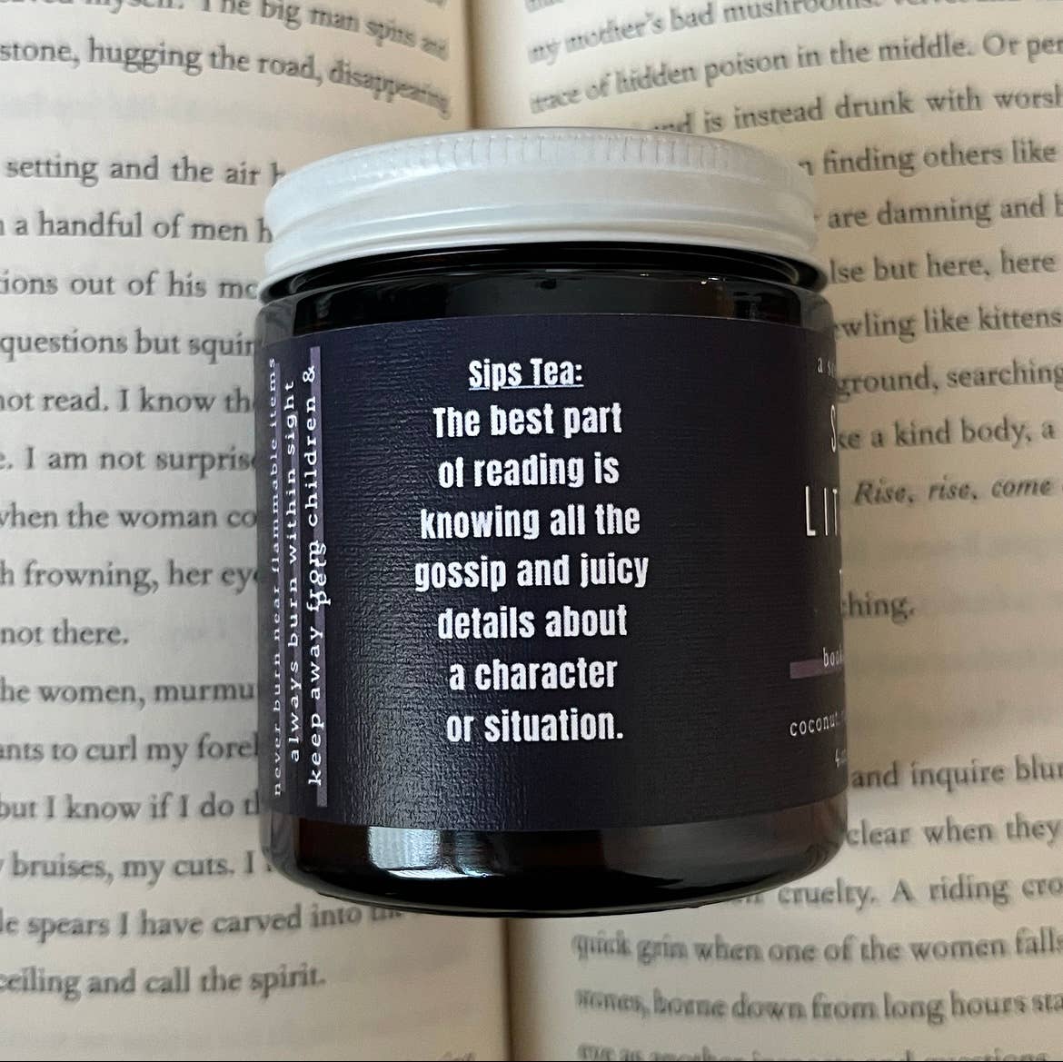 Sips Literary Tea - Bookish Candle | Book Themed Candle
