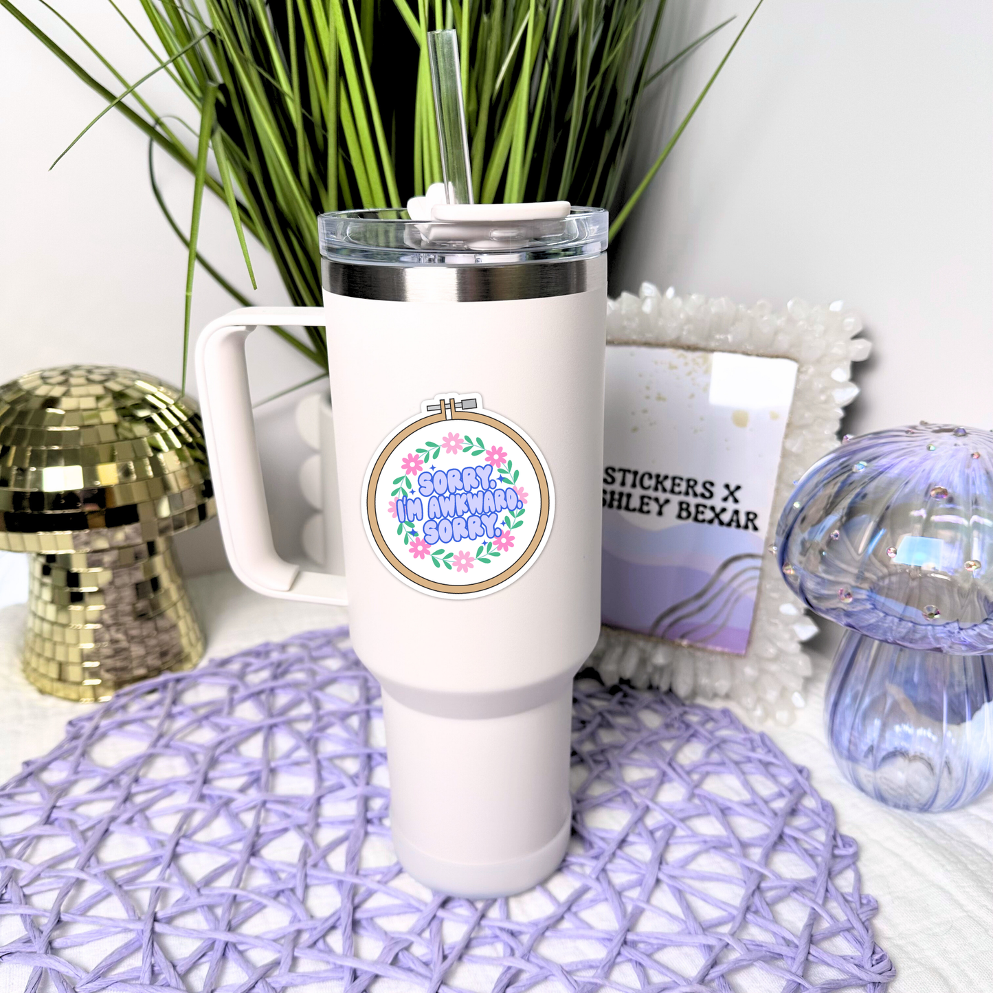Coffee Mental Health Waterproof Vinyl Sticker