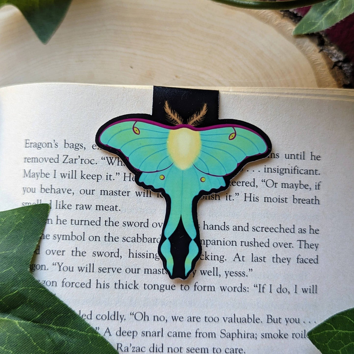 Luna Moth Magnetic Bookmark