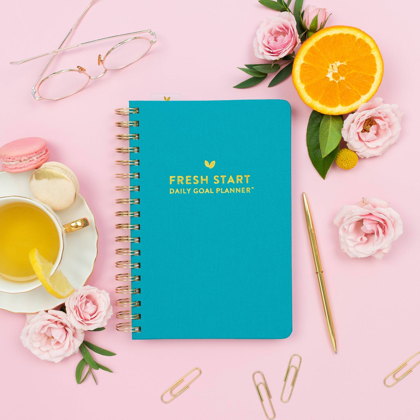 Fresh Start Daily Goal Planner® | Undated (Ivy Spiral)