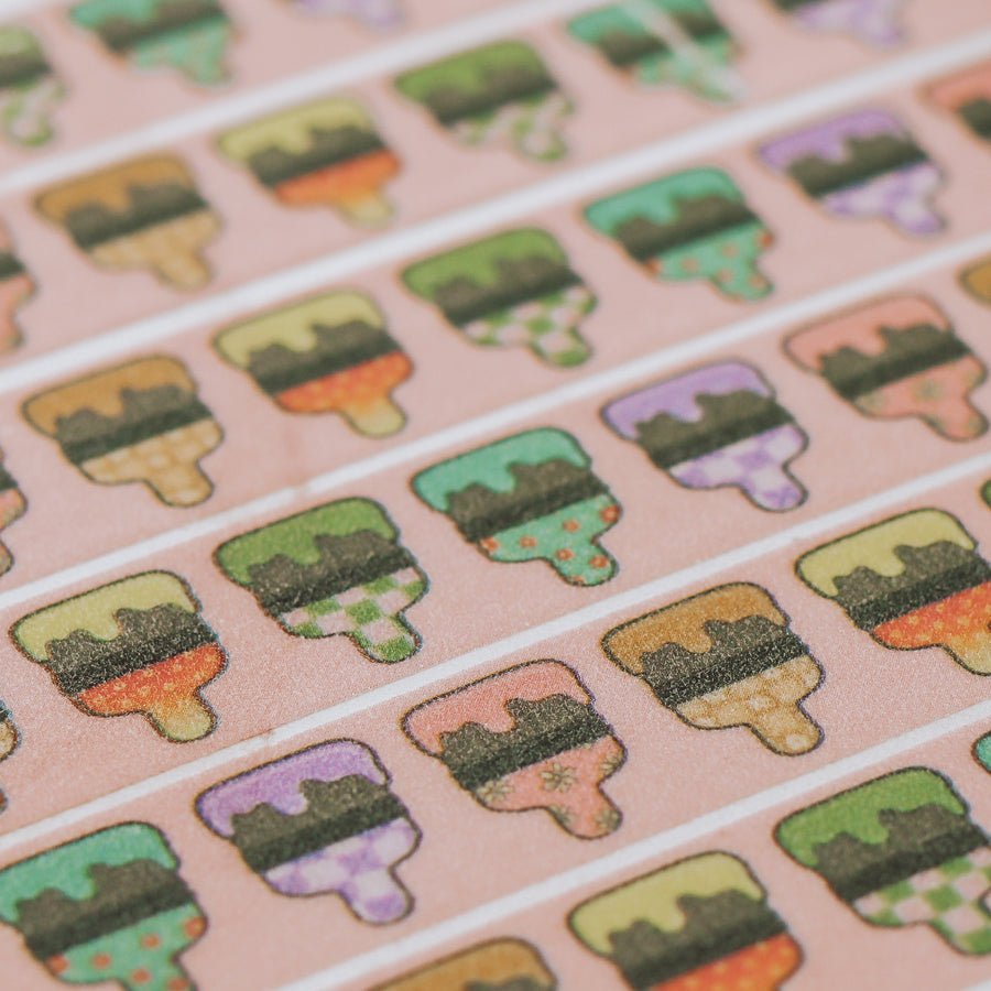 Artist Brushes Glitter Washi Tape