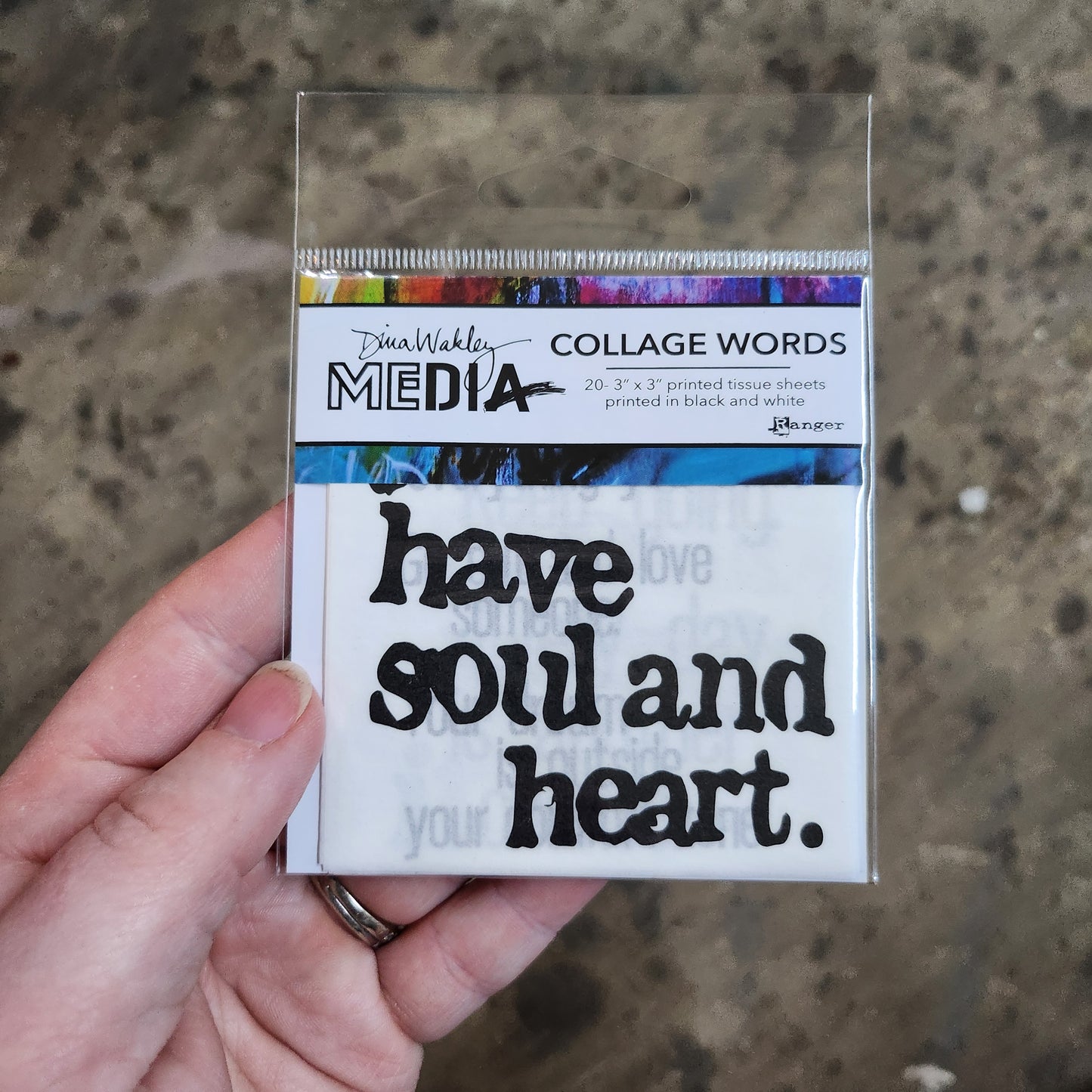 Dina Wakley Collage Words