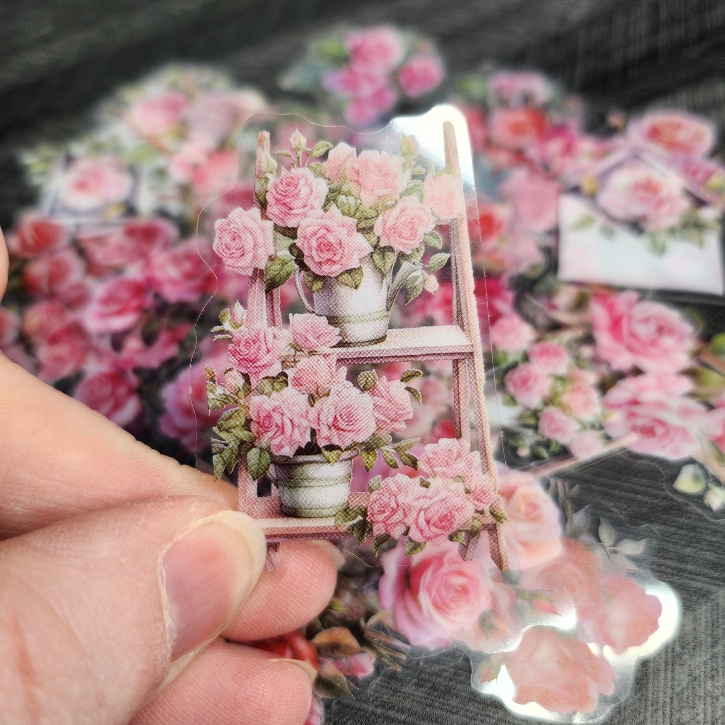Pink Rose Stickers
