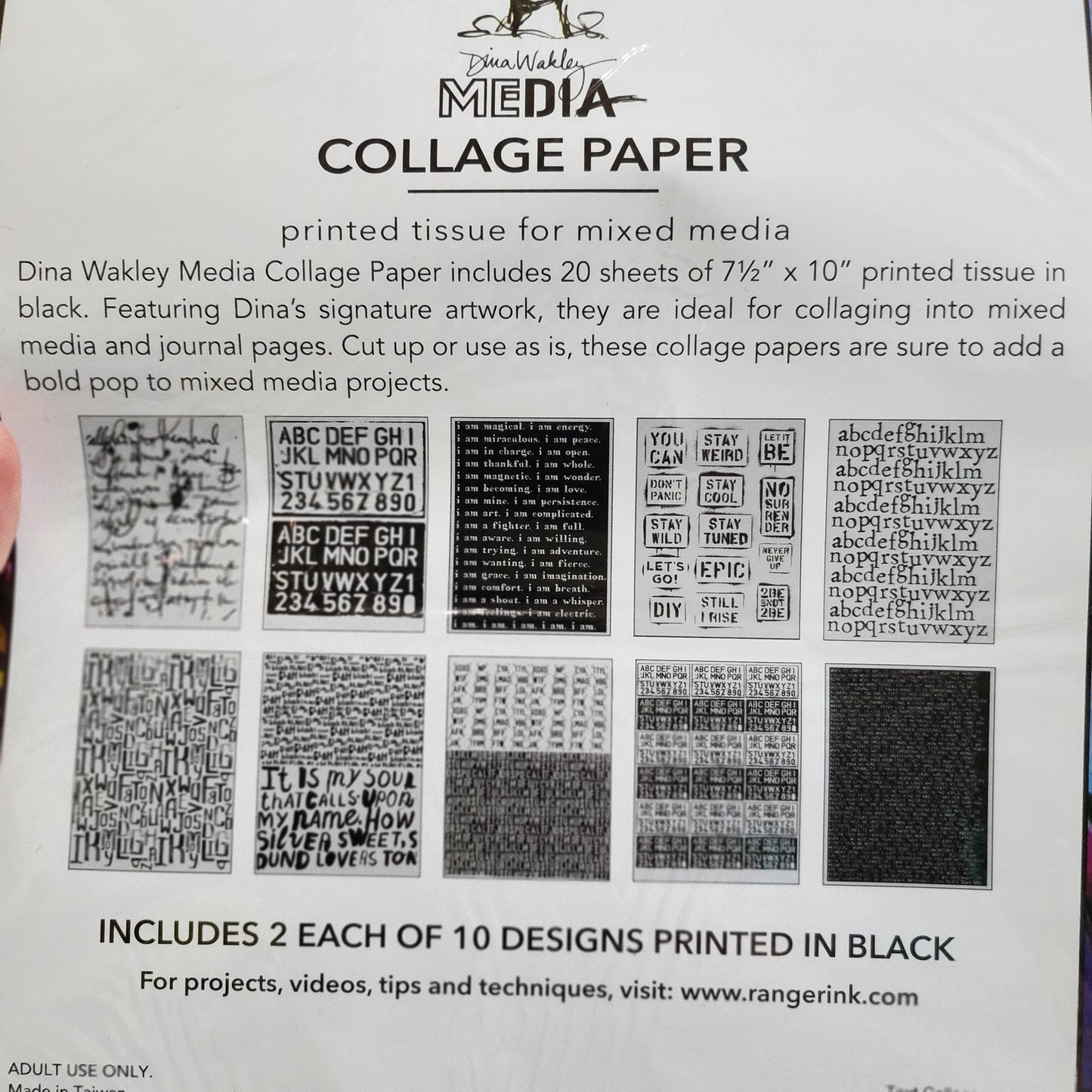 Dina Wakley Media Collage Paper