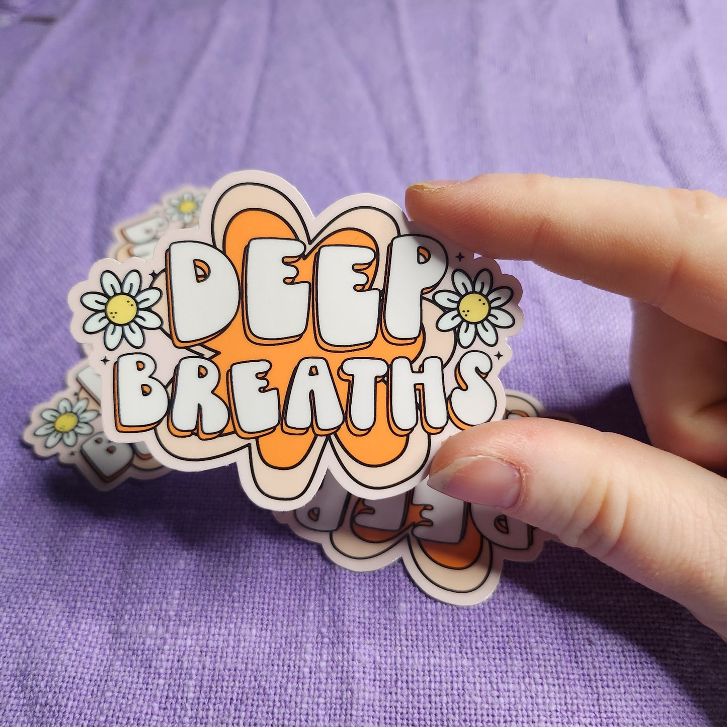 Deep Breaths Sticker