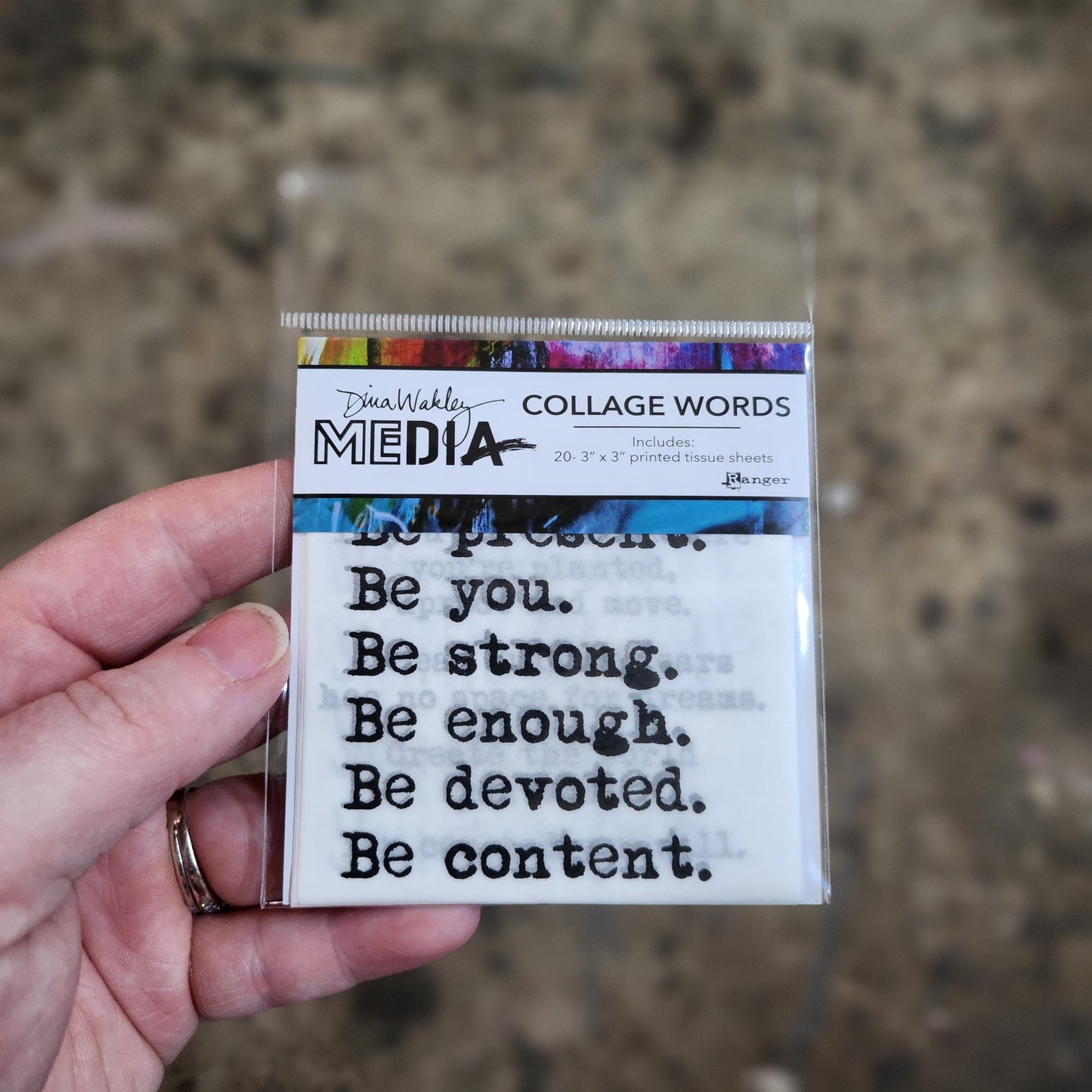 Dina Wakley Collage Words