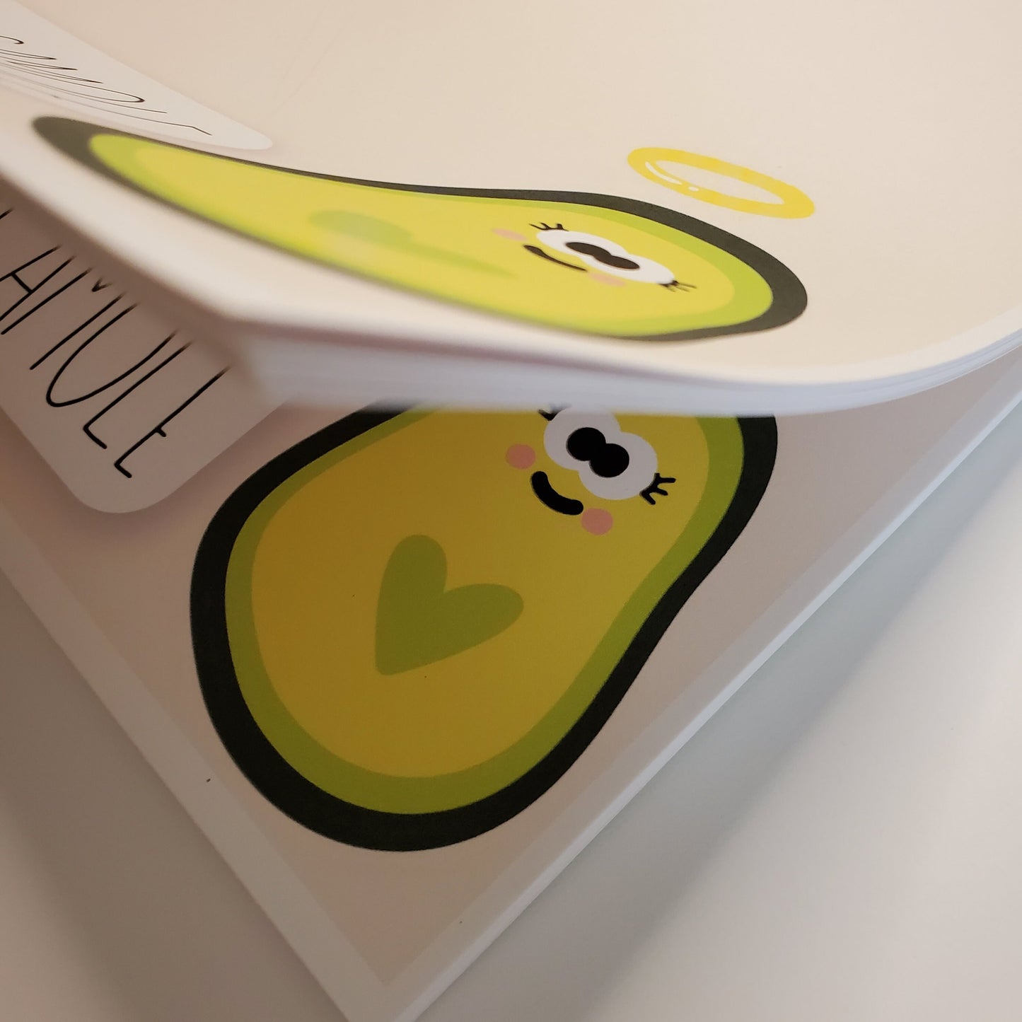 Holy Guacamole Christian Avocado Pun Notepad 20 Page Stationery 8.5 x 11 IN Heavy Duty Let Love Be My Motive Studio