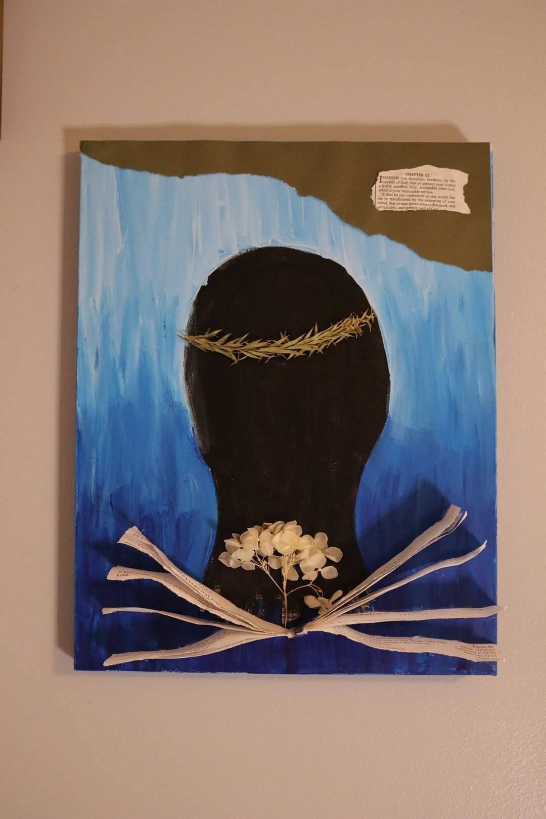 Renewed Mind Romans 12 2 Mixed Media Collage Canvas Home Decor