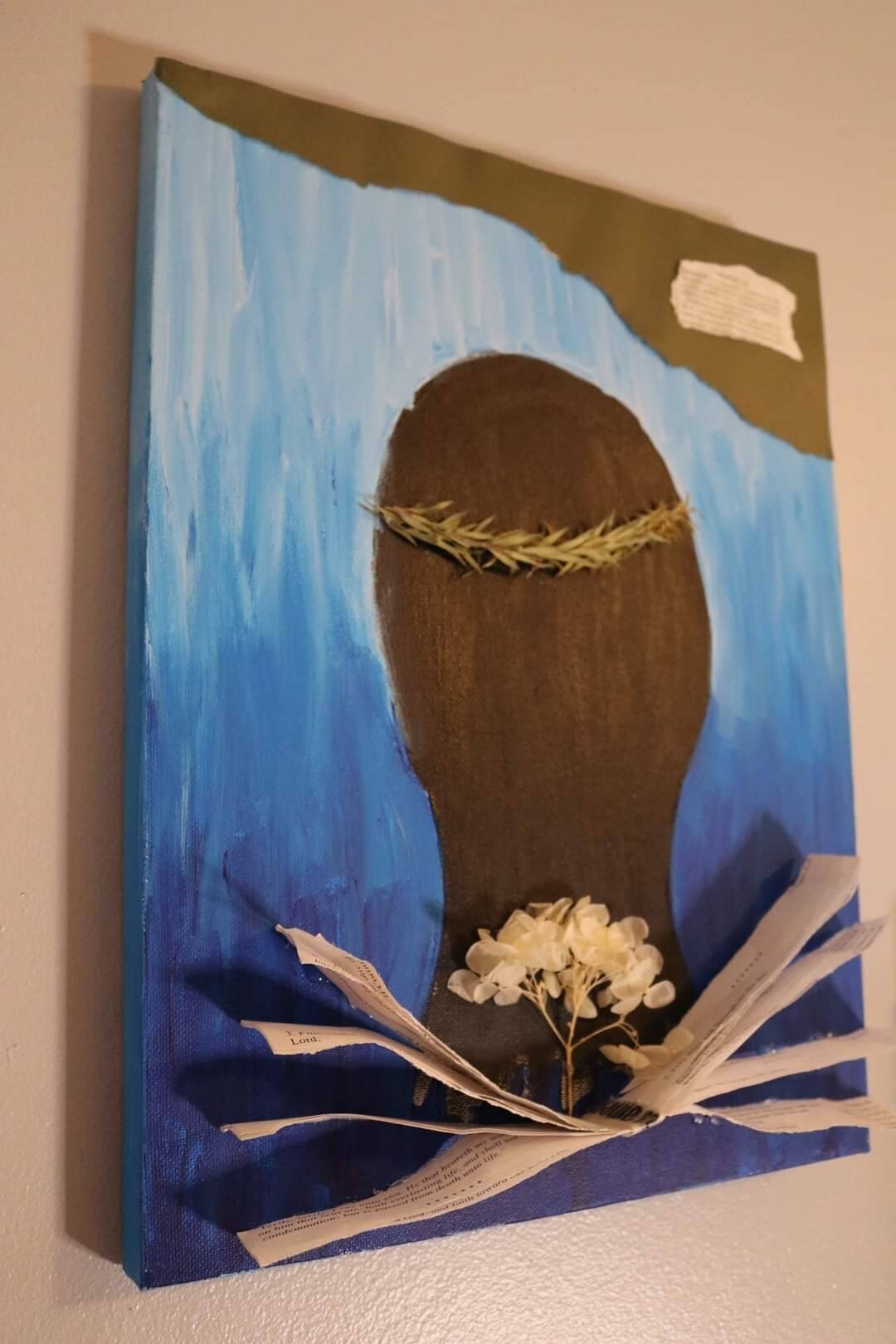 Renewed Mind Romans 12 2 Mixed Media Collage Canvas Home Decor