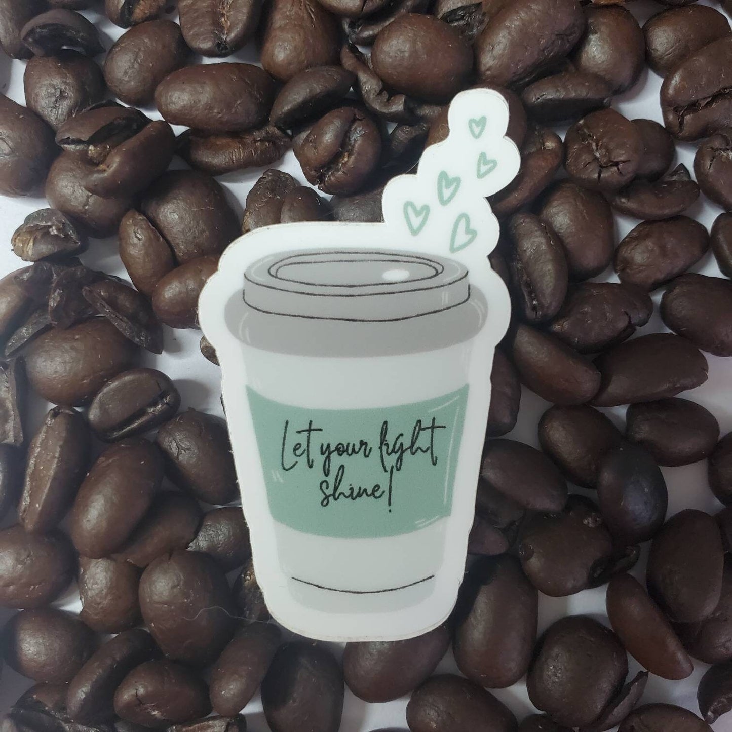 Let Your Light Shine Christian Coffee Sticker Matthew 5 16