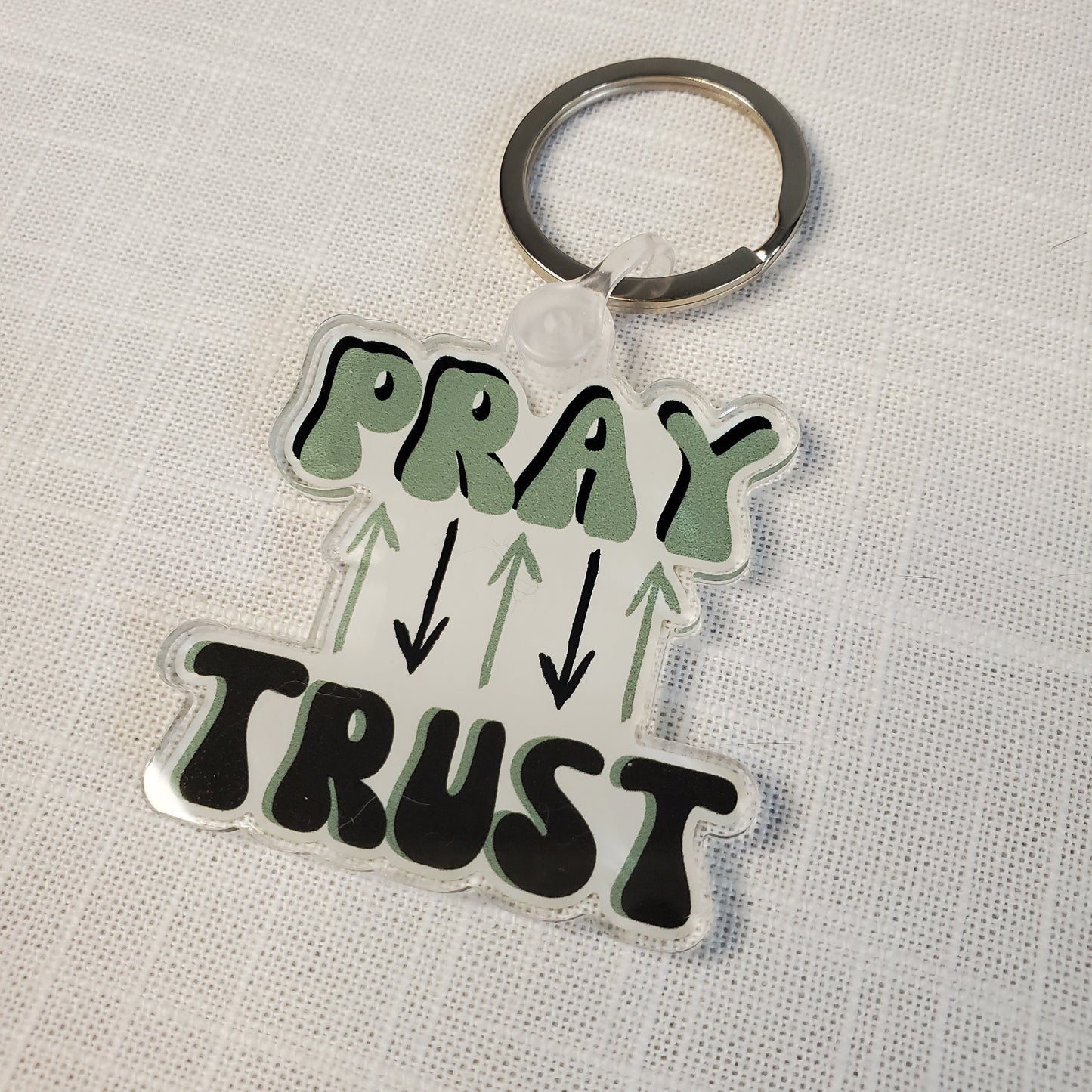 Pray Trust Keychain Sticker Bundle