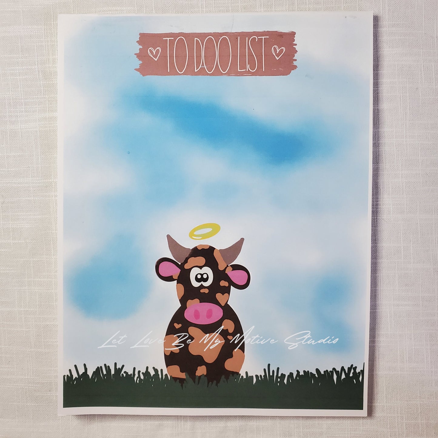 To Doo List Cute Moo Cow Notepad Holy Cow Sticker Stationery Set