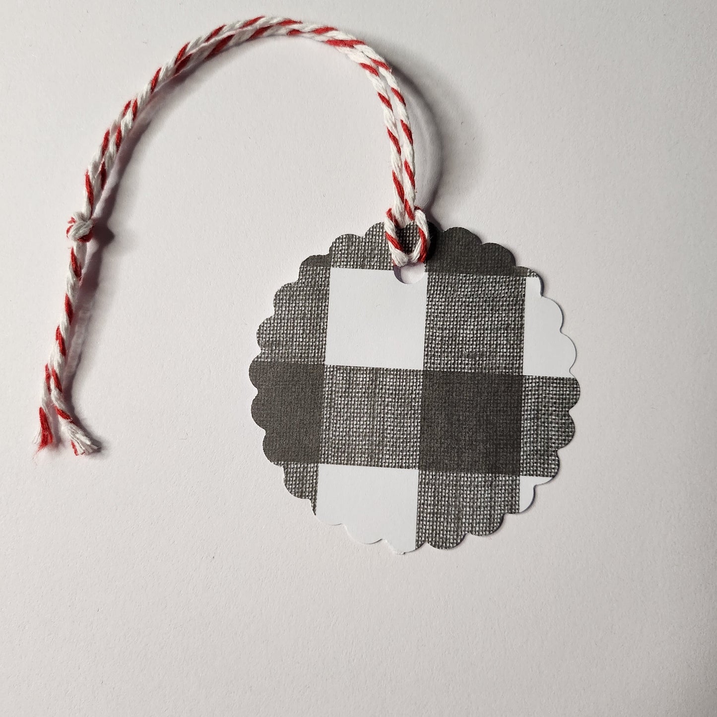 Christmas Tags Black And Red Pack of 20