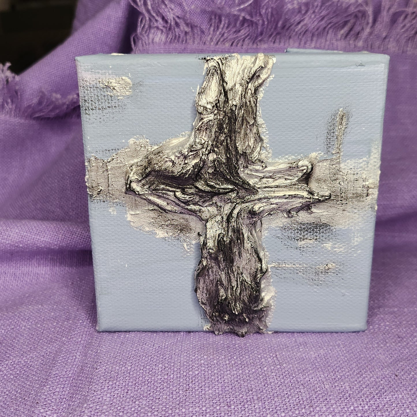 Sculpted Cross Home Decor, Cross Decor, Cross Canvas