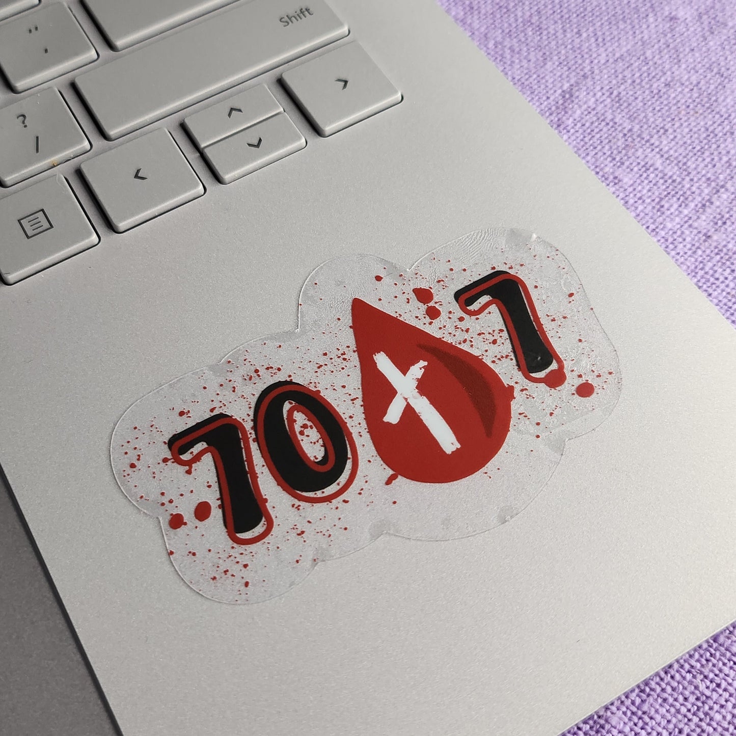 Forgiveness Sticker, Seventy Times Seven, Mental Health Sticker, Healing Sticker, Matthew 18 Clear Vinyl Sticker