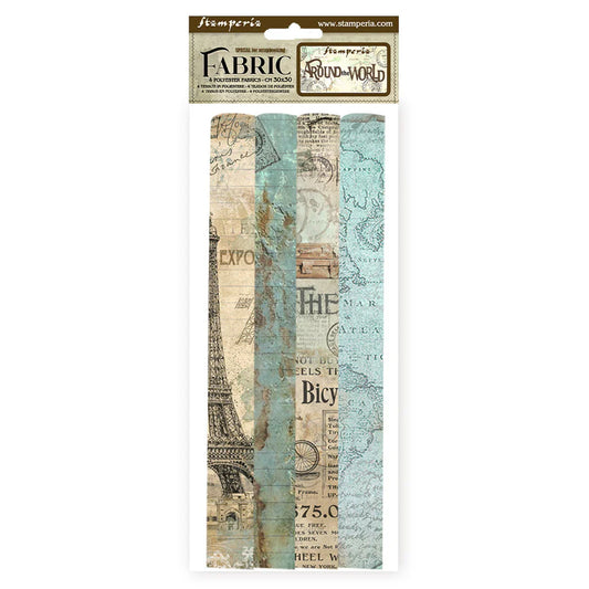 Stamperia | Around the World | 30x30cm Polyester Fabrics