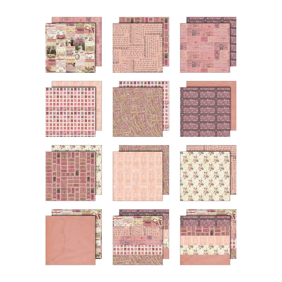 Tim Holtz Idea-ology - 12x12 Pink Palette Paper