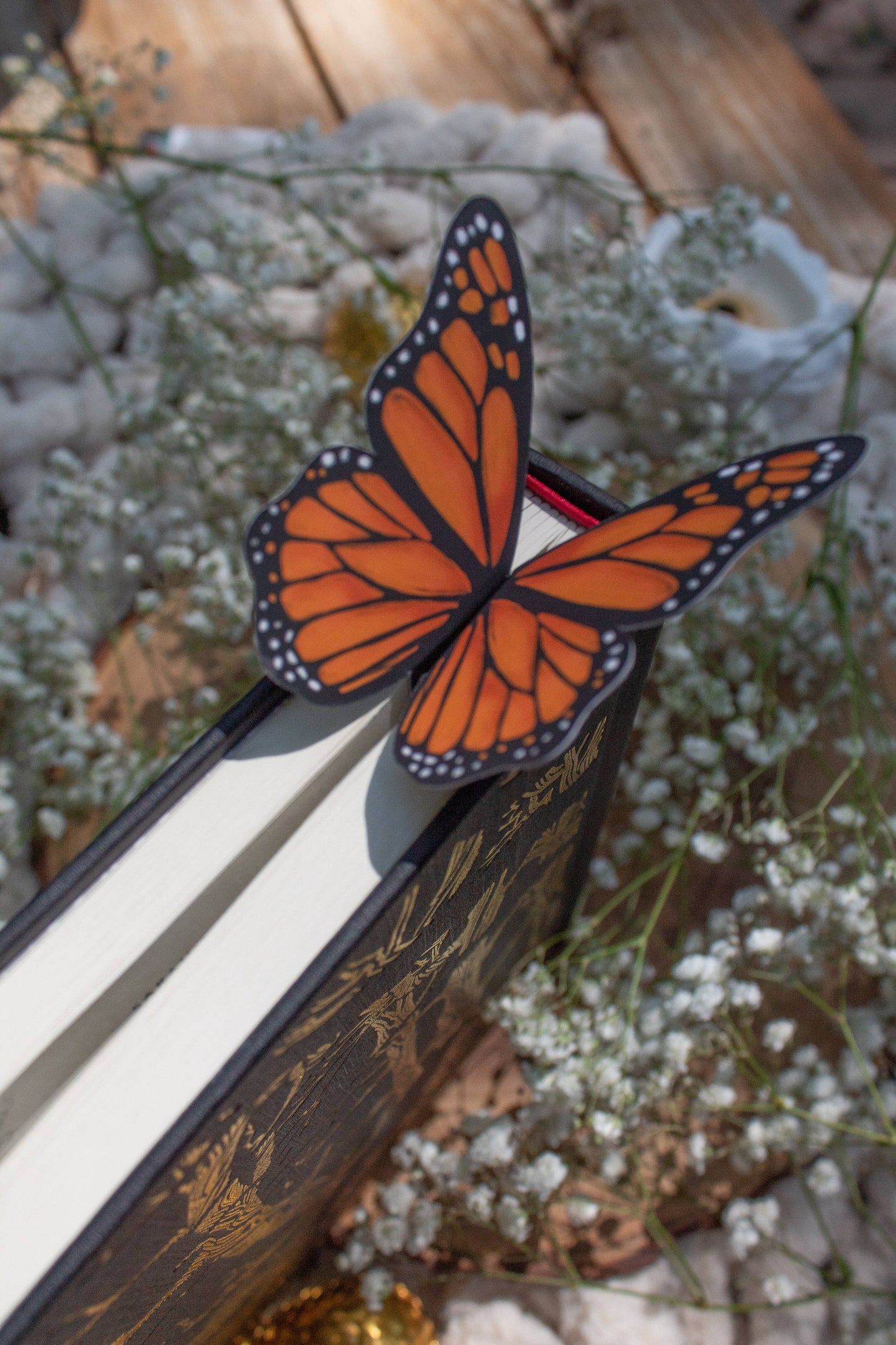 3D Monarch Butterfly Bookmark | Soft Touch