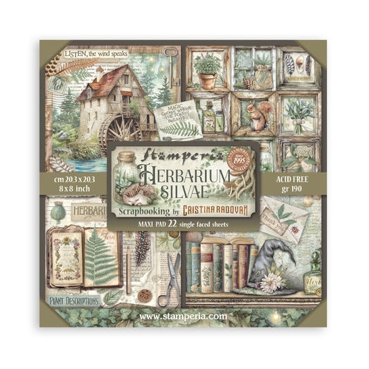Stamperia | Herbarium Silvae | Maxi Pad | 8x8