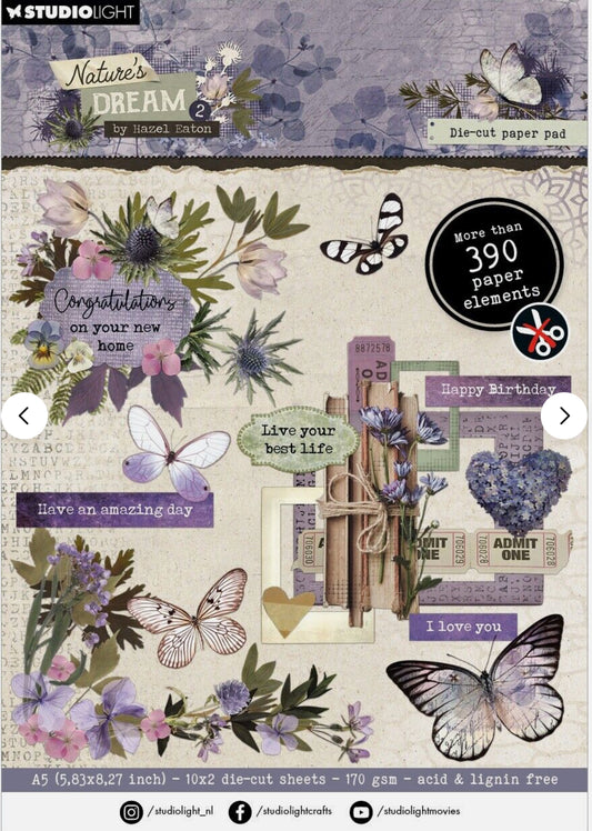 Studio Light Nature's Dream 2 Die-cut Paper Pad