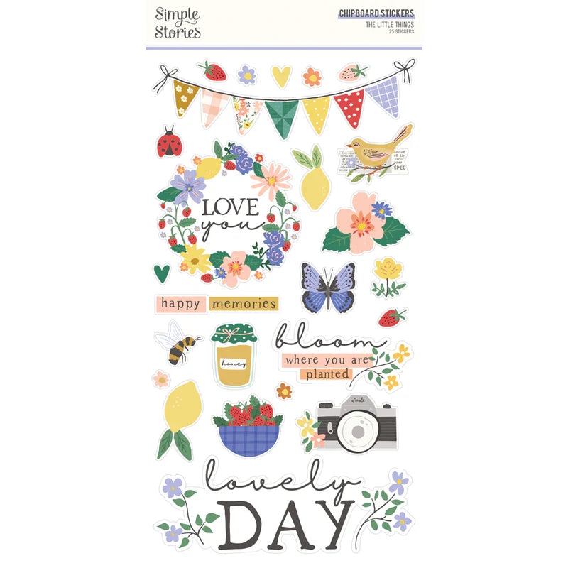 Simple Stories - The Little Things Chipboard Stickers