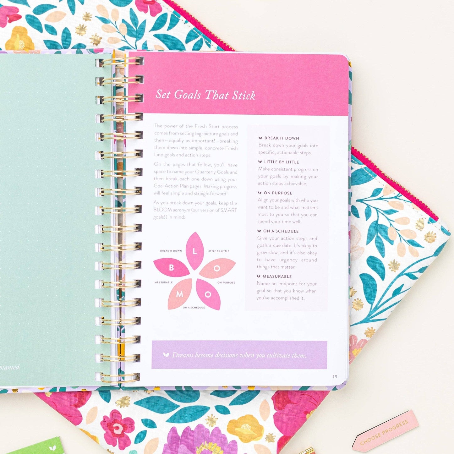 Fresh Start Daily Goal Planner® | Lilac Blooms