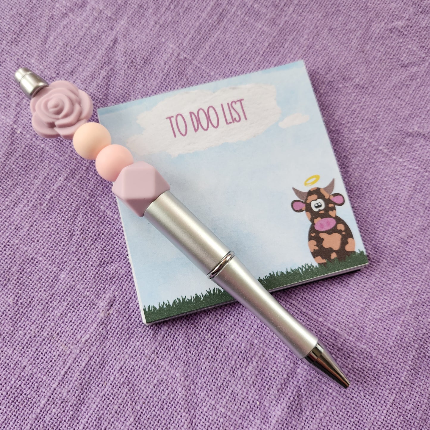 Silver Flower Pen