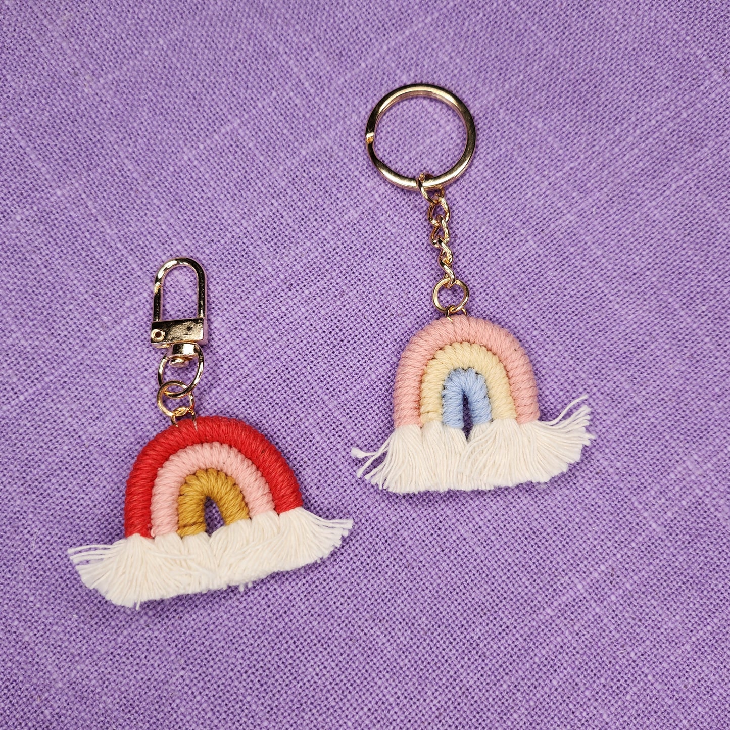 Boho Style Rainbow Keychain