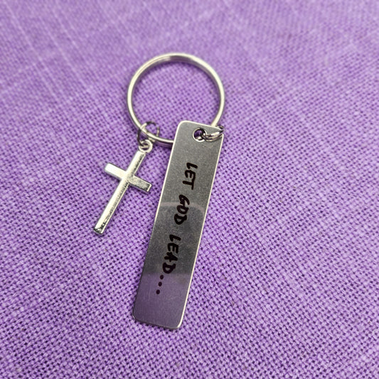 Let God Lead Keychain