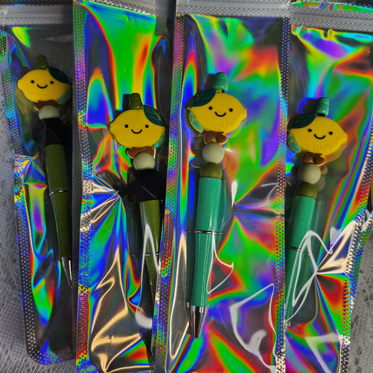 Lemonhead Beaded Pens