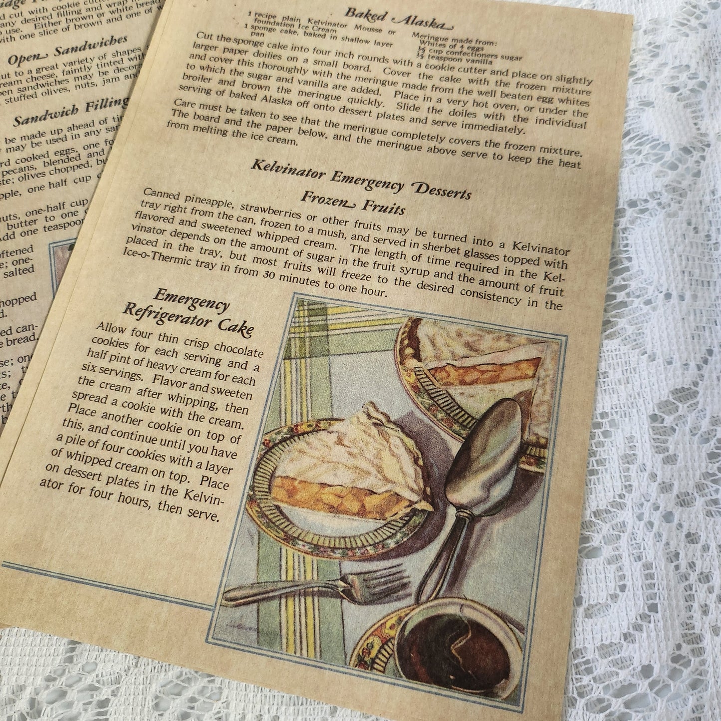 Faux Recipe Ephemera