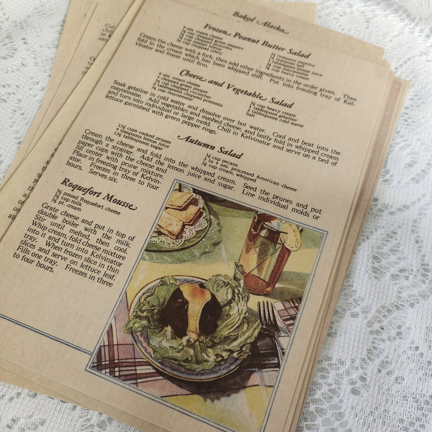 Faux Recipe Ephemera