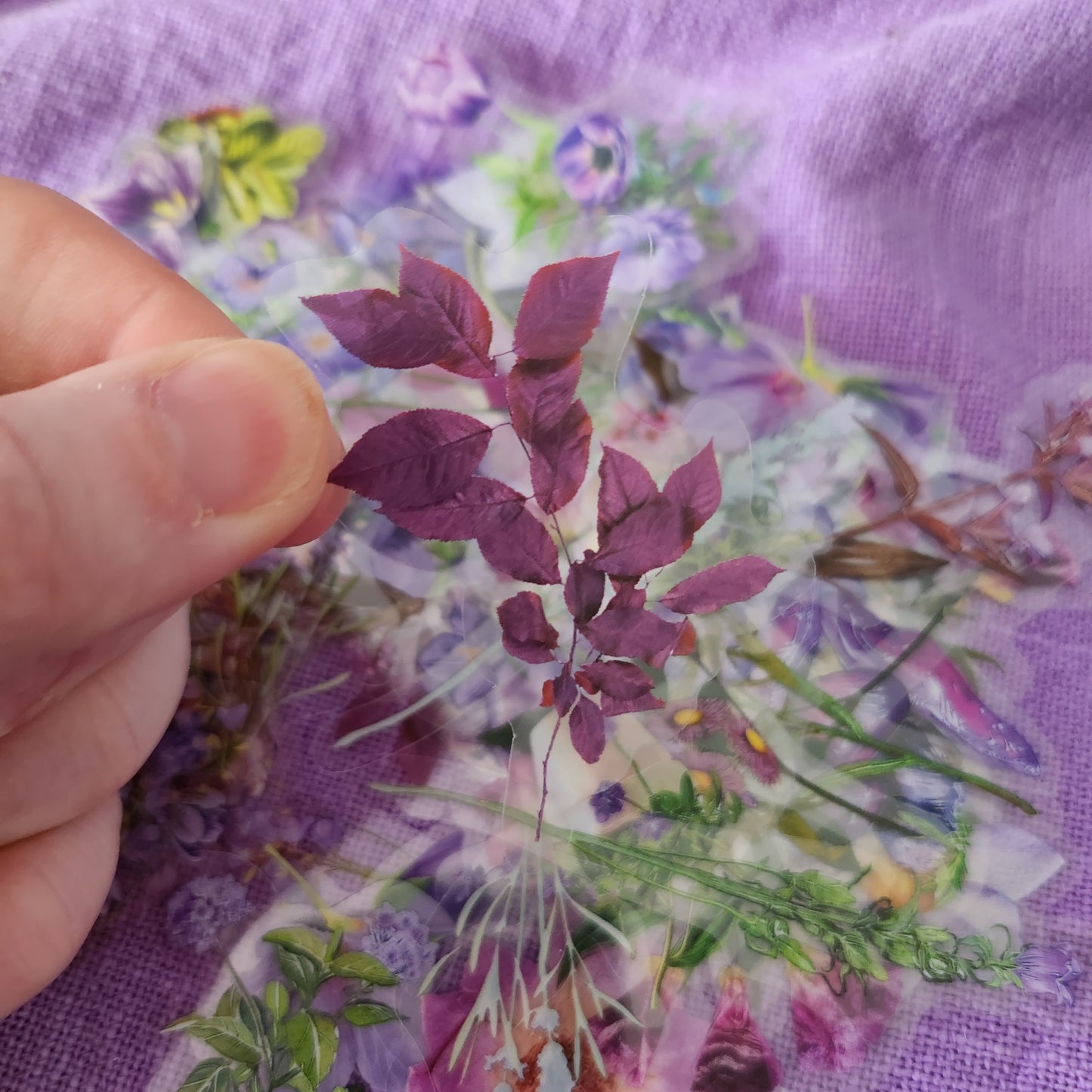 Purple Botanical Stickers