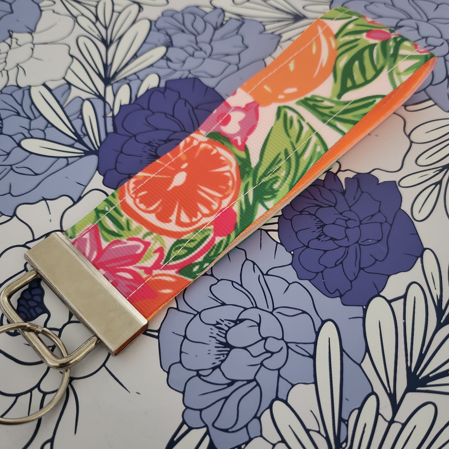 Watercolor Summer Key Fob