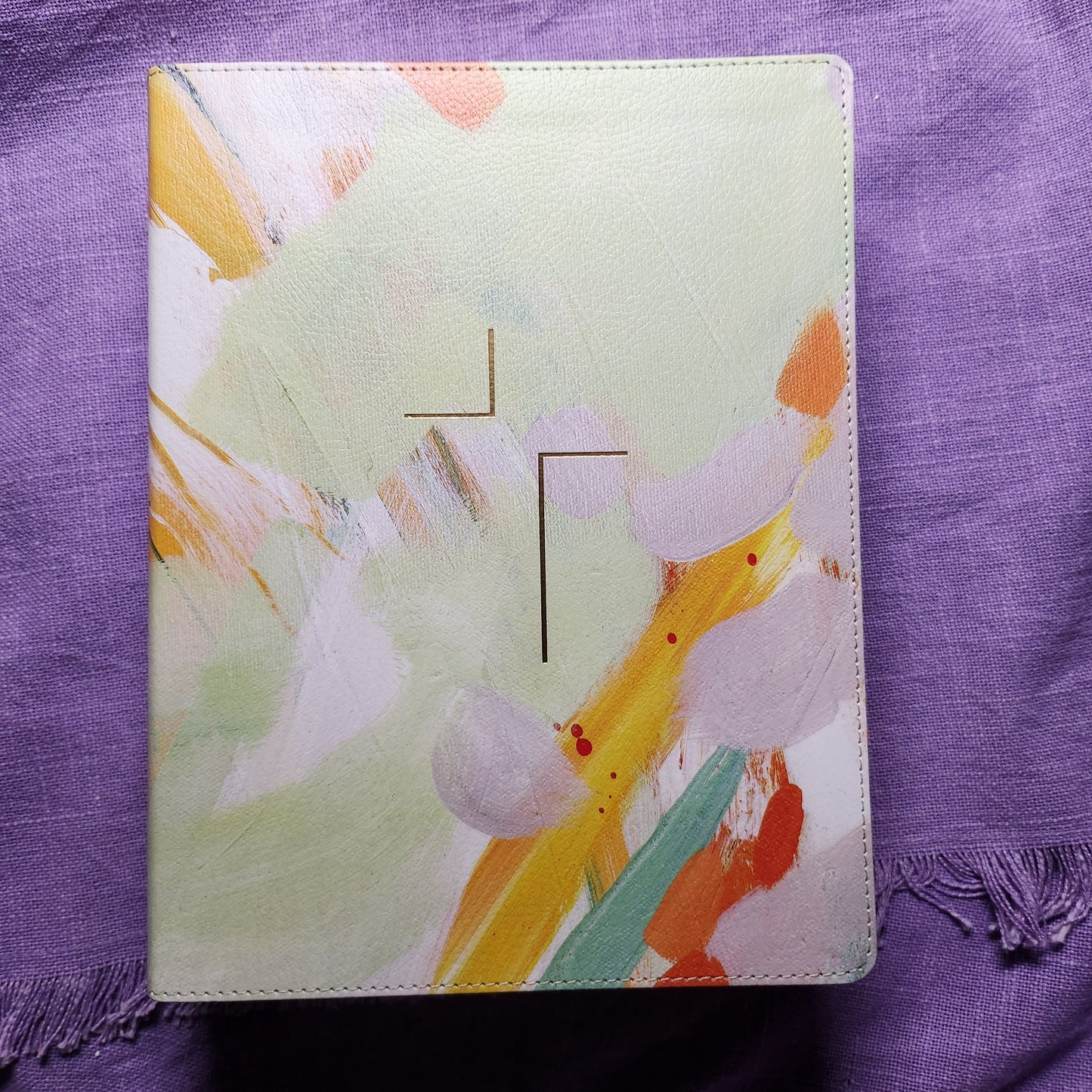 The Jesus Bible Artist Edition, ESV, Leathersoft, Multi-color/Teal