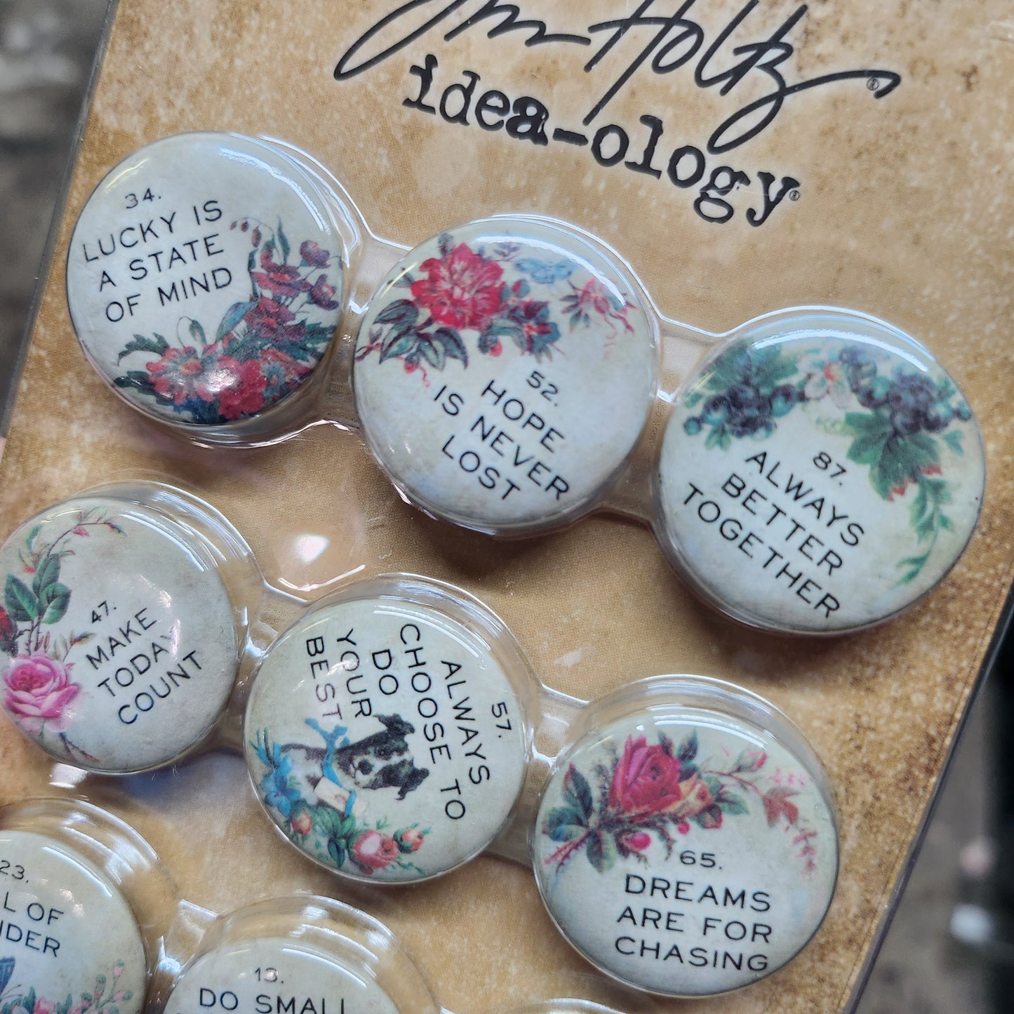 Tim Holtz Quote Flair