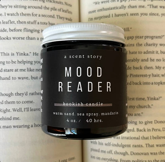 Mood Reader -  Bookish Candle | Book Themed Candle, 4oz