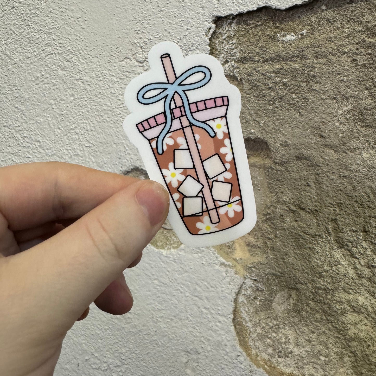 Iced Daisy Coffee Sticker