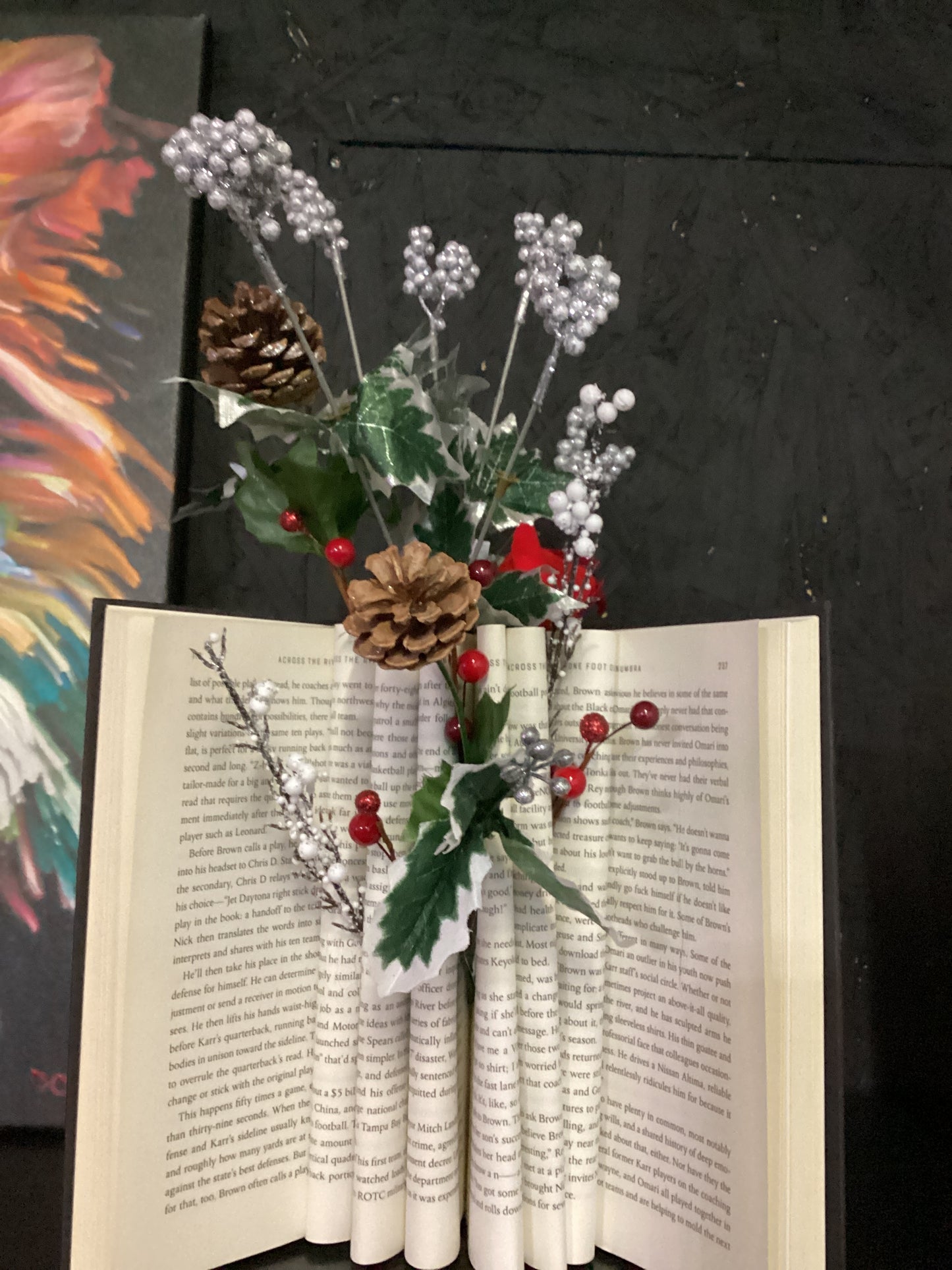 Country Christmas Book Decor