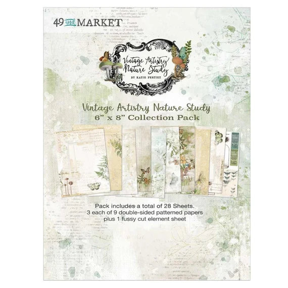 49 And Market Vintage Artistry Nature Study 6 X 8 Collection Pack