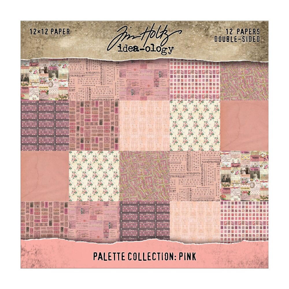 Tim Holtz Idea-ology - 12x12 Pink Palette Paper